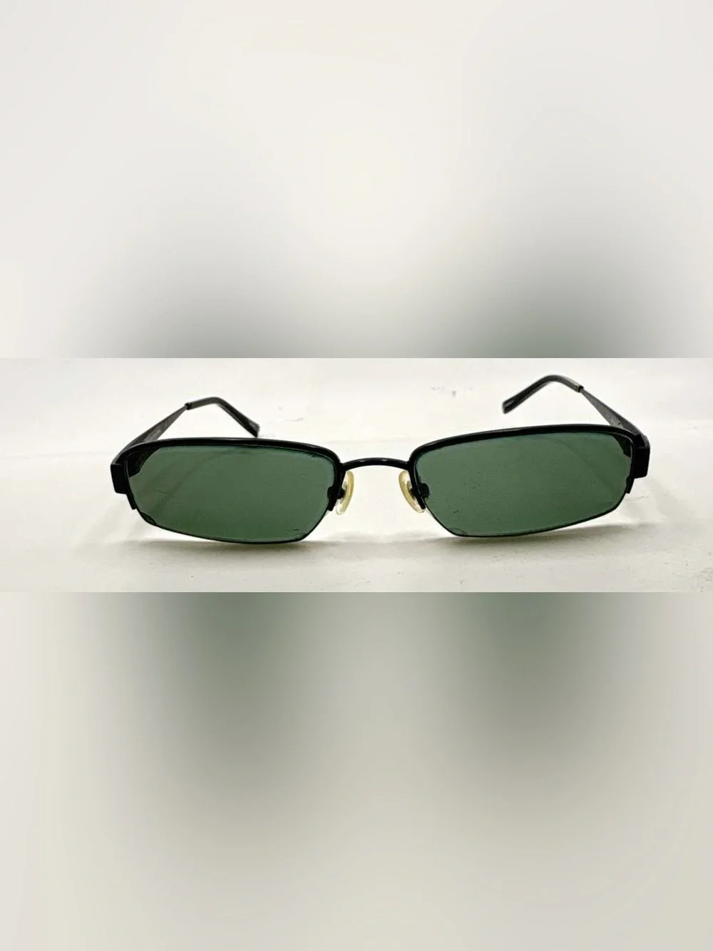 SR818 Black Oval Half-Rim Sunglasses Frames Only